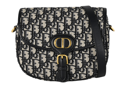 Medium Bobby Shoulder Bag, £2,100, Handbags, Beige/Blue, Canvas, Front view